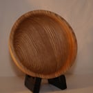 Large English ash hand-turned wooden bowl