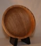 Large English ash hand-turned wooden bowl
