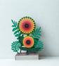 Indoor Wooden Garden Display – 2 Interchangeable Flowers
