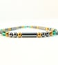 Hematite Star And Emerald Green Glass Bracelet - Handmade In Devon. - Image 4