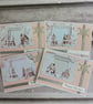 Christmas Card Set Pink Parfait Gingerbread  by Carolee Crafts DTP 0023 - Image 3