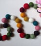 Felt Ball Garland, Warm Earthy Colours, Eclectic Bohemian Interiors - Image 4