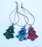Christmas Tree mini hanging decorations  - Image 1