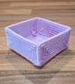 Small tray for small desk items - purple and pink with heart charm - Image 3