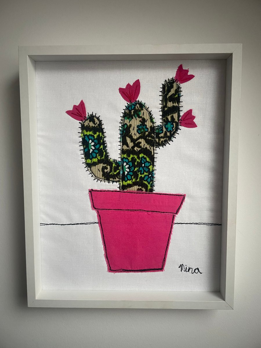 Textile cactus picture 
