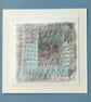 Textile Art with Hand Printed Clover Leaf  - Image 1