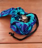 Paua Shell Lay Flat Makeup Bag - Drawstring Cosmetic Organiser - Image 5