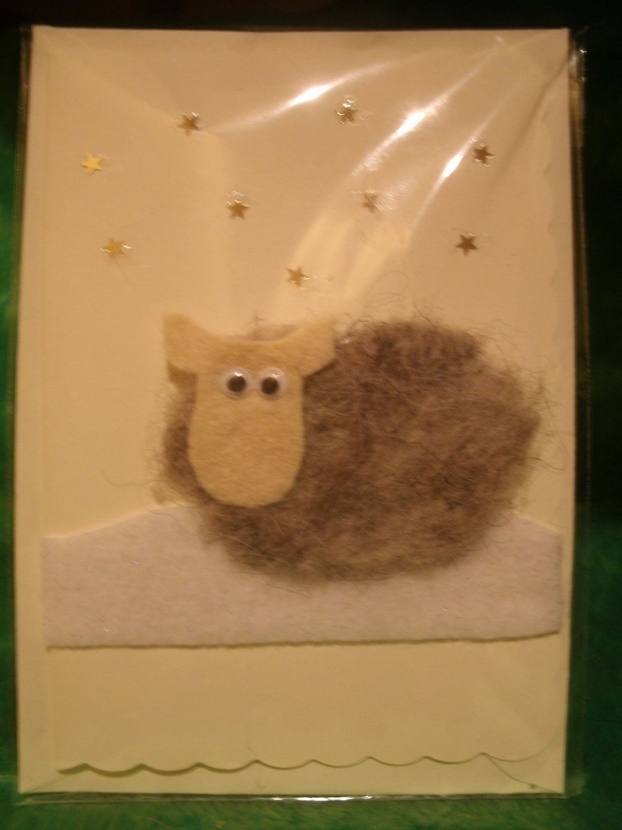 woolly wally seasonal card (2 styles)