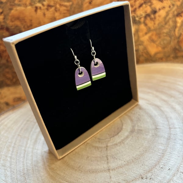 Handmade Earrings, Ceramic, Unique Earrings, Vintage, Eco Friendly Gifts.
