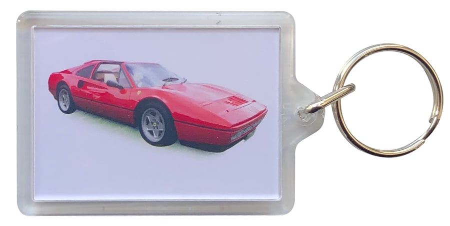 Ferrari 328GTS 1987 - Keyring with 50x35mm Insert