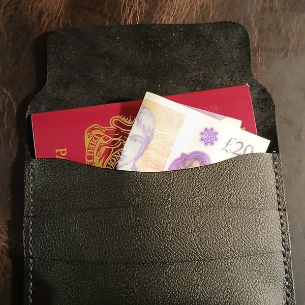 Handcrafted Leather passport holder 