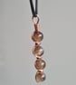 Handmade Natural Brown Banded Agate & Copper Pendant Necklace Gift Boxed - Image 6
