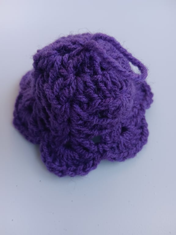 Crochet Christmas Bell (Purple) - festive decoration