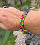 Glass Bead Necklace or Bracelet - Random Colours - Image 2