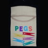 Pegs applique peg bag 