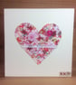 Patchwork heart Anniversary card - Image 1