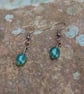 Copper & Agate Drop Earrings - Handmade Natural Stone Earrings