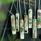Flower Necklace Green Flowers Bar