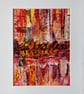 Abstract Acrylic Painting on Paper - Image 1