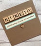 Handmade 90th Birthday Card: Scrabble Tile Design - Image 3