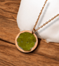 Yellow Jade & Copper Pendant - Abundance Stone with Fire Energy - Image 7