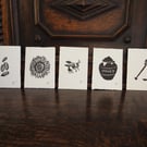 The Sweet Life set of 5 mini prints