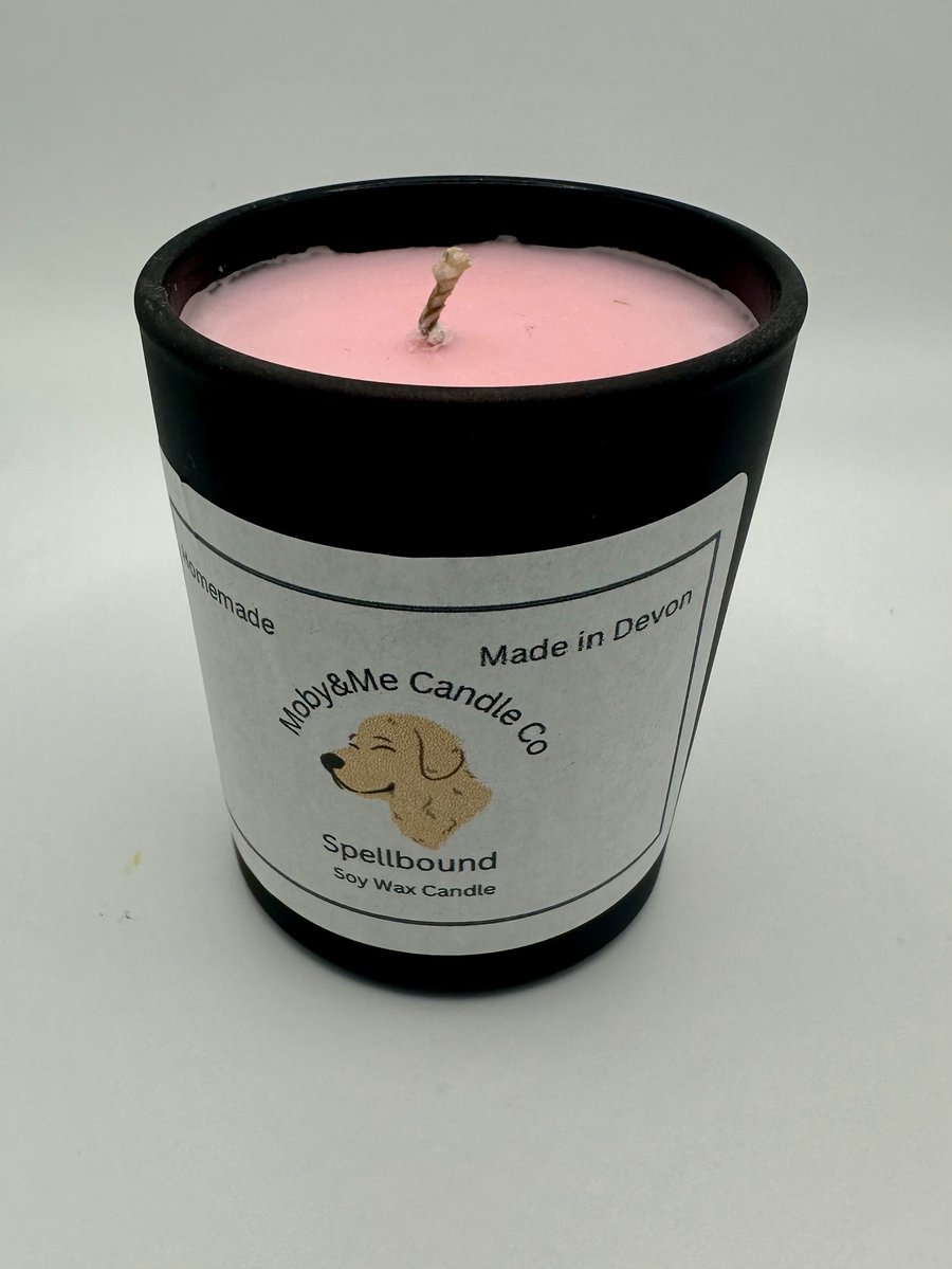 Votive Soy Wax Spellbound Candle in a Black Matt Jar 