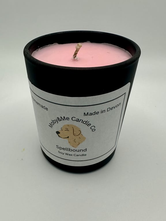 Votive Soy Wax Spellbound Candle in a Black Matt Jar 