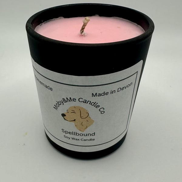 Votive Soy Wax Spellbound Candle in a Black Matt Jar 