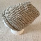 Nalbinding Hat  Icelandic Wool Light Grey Med 65 cm