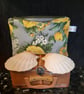 Lovely retro zip pouch yellow roses - Image 3