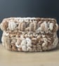 Handmade Crochet Flower Coasters Set of 6 with Basket - Image 8