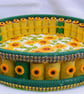Handmade Sunflower round Tray. - Image 5