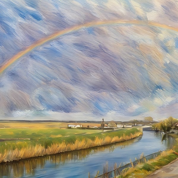 Digital Download of Picture Rainbow Nordelph Norfolk Fen 