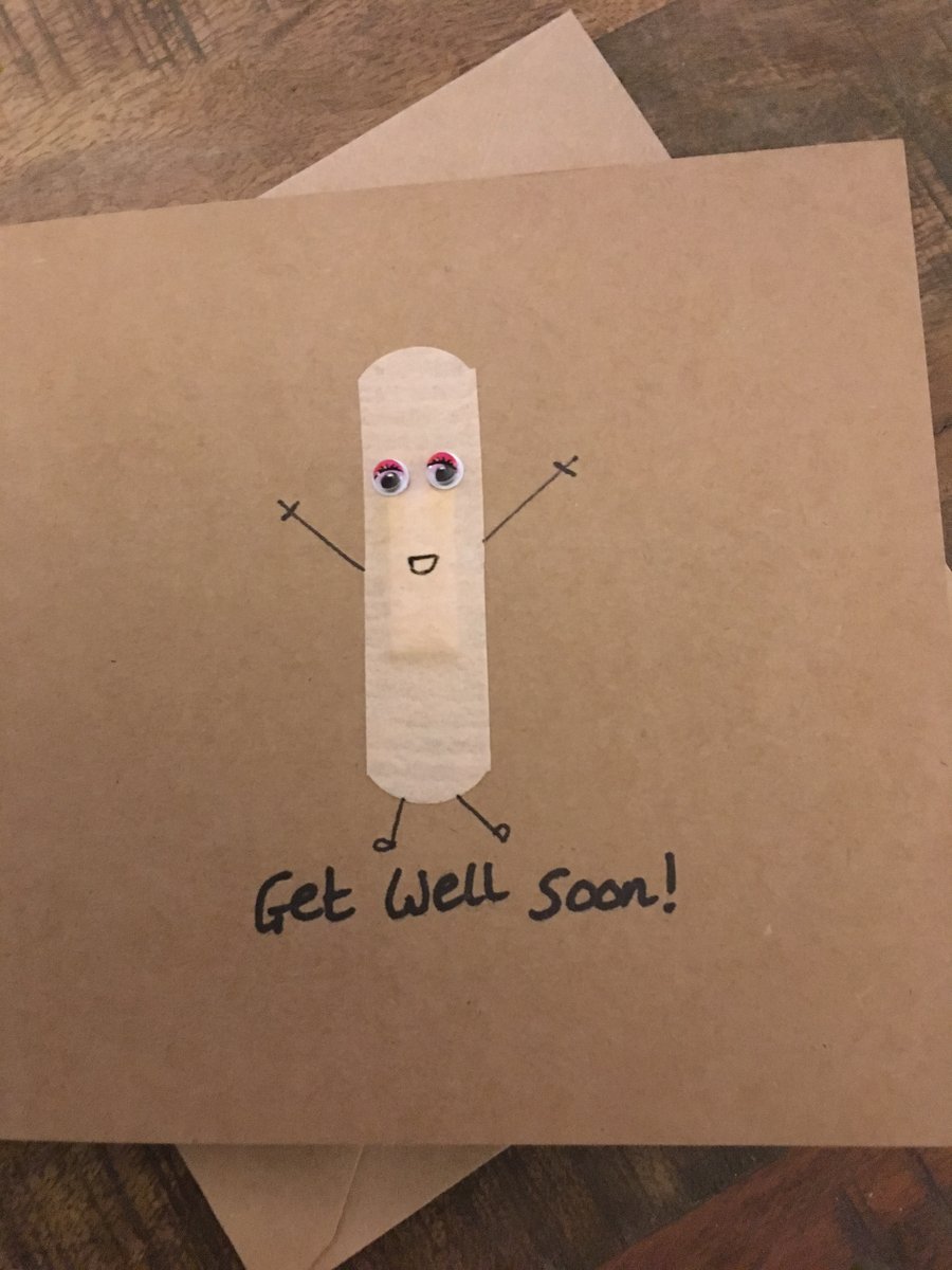 Get Well Soon Card - Get Well Plaster Card