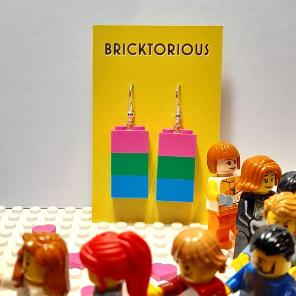 Lego LGBT Polysexual Earrings