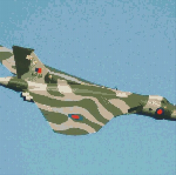 Avro Vulcan (plane) cross stitch kit