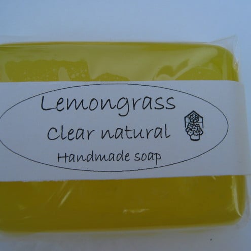 Lemongrass SLS free Clear Handmade soap