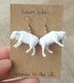 Sheep Earrings - Upcycled Vintage Toys