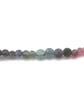 tourmaline bead necklace with handmade sterling silver wire geometric pendant - Image 2