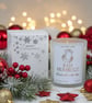 Bah Humbug Christmas Candle - Frosted Vegan Xmas Candle - Christmas Candle Gift - Image 1