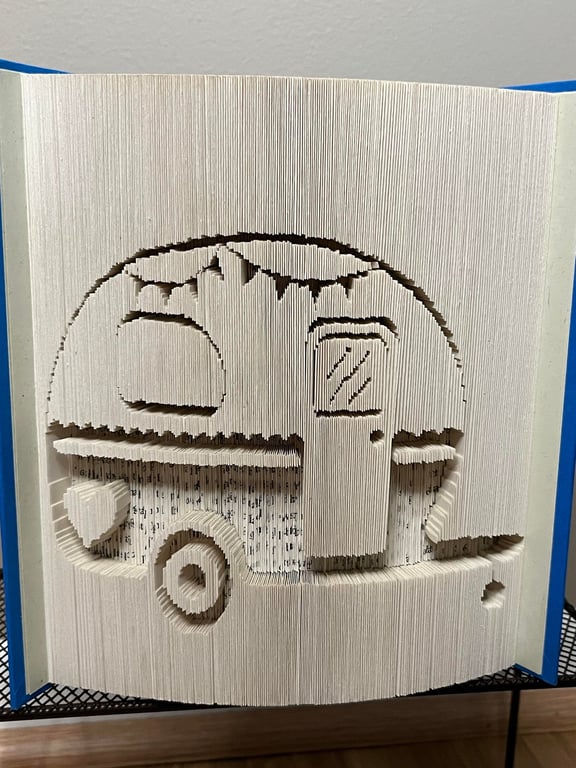 Caravan 180 CUT & FOLD Book Folding Pattern - EMAILED PDF PATTERN