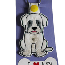 Embroidered felt Keyrings dogs