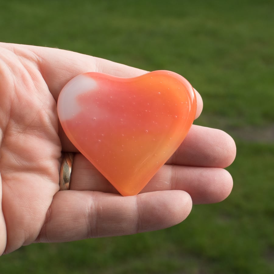 Fused Glass Heart
