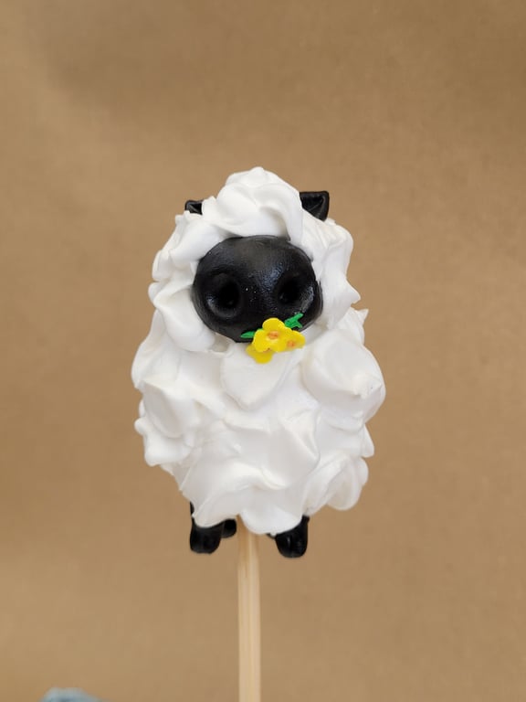 Thinking of Ewe, House Plant pot ornament- Pot Pal