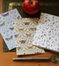 Nature greetings cards - pack of 3 blank notelets, A6 size, flowers, butterflies - Image 3