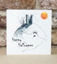 Halloween Card Ghost Castle eco friendly - Image 1