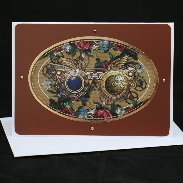 Glasses Steam Punk greeting card