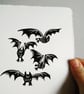 Flappy Bats - lino cut print - Image 1