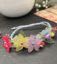 Pretty vintage Lucite floral beaded bracelet, mothers day gift, beaded jewellery - Image 4
